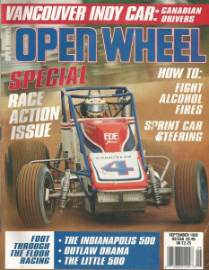 OPEN WHEEL 1992 SEPT - JAN OPPERMAN, BILLY EARL, THE LITTLE 500, INDY 500